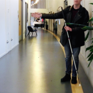 Undersøgelse på Musholm En person med synsnedsættelse afprøver oplevelsen på Musholm